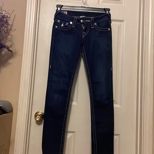 True Religion skinny Jeans dark wash size 26